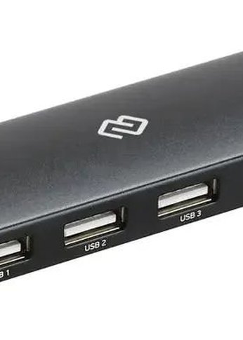 Разветвитель USB-C Digma HUB-4U2.0-UC-B 4порт. черный