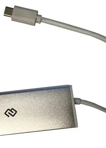 Разветвитель USB-C Digma HUB-4U3.0-UC-S 4порт. серебристый