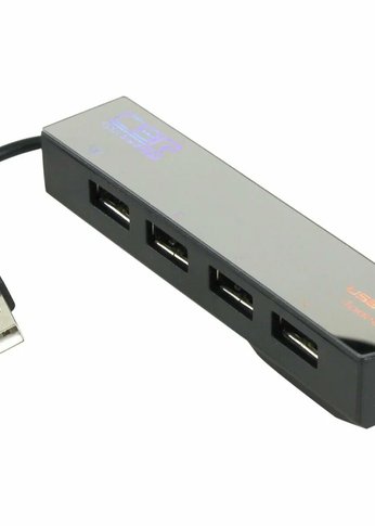 Разветвитель USB CBR CH-123, 4 порта, USB 2.0, ноут.