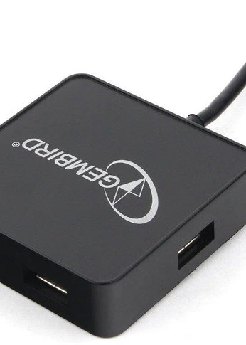 Разветвитель USB Gembird HUB USB2.0 4-port [UHB-242], 4 порта, блистер,черный