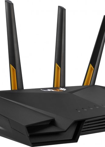 Роутер беспроводной Asus TUF-AX3000 AX3000 10/100/1000BASE-TX/4G ready черный