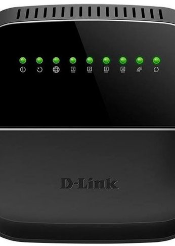 Роутер беспроводной D-Link DSL-2640U/R1A N150 ADSL2+/VDSL2 черный