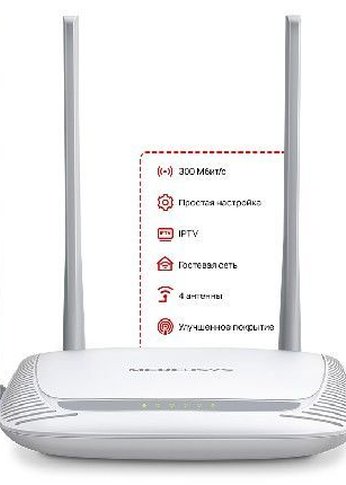 Роутер беспроводной Mercusys MW325R N300 10/100BASE-TX белый