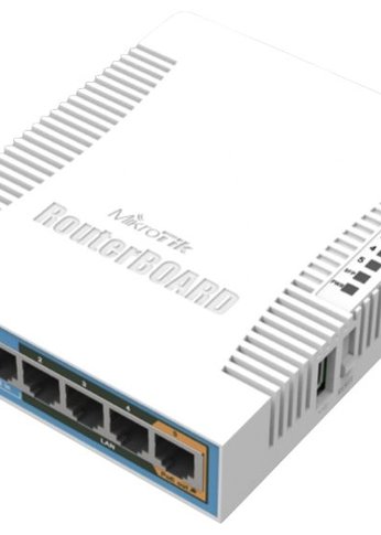 Роутер беспроводной MikroTik hAP ac (RB962UIGS-5HACT2HNT) AC1750 10/100/1000BASE-TX/SFP белый