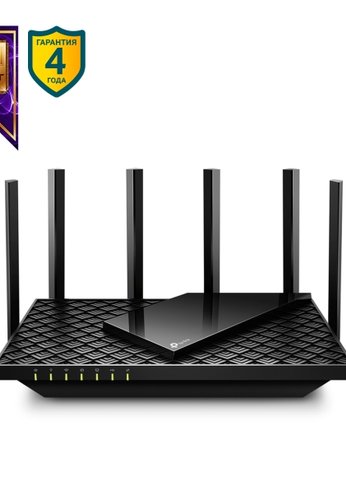 Роутер беспроводной TP-Link Archer AX72 AX5400 10/100/1000BASE-TX черный