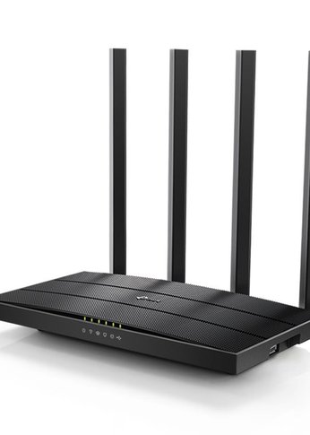 Роутер беспроводной TP-Link Archer C6U AC1200 10/100/1000BASE-TX/4G ready черный