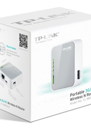 Роутер беспроводной TP-Link TL-MR3020 N300 10/100BASE-TX/4G ready белый