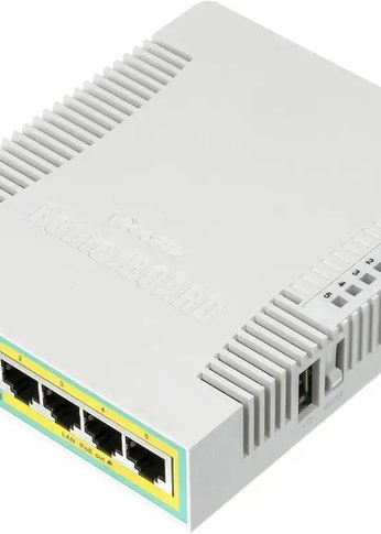 Роутер MikroTik hEX PoE (RB960PGS) 10/100/1000BASE-TX/SFP белый