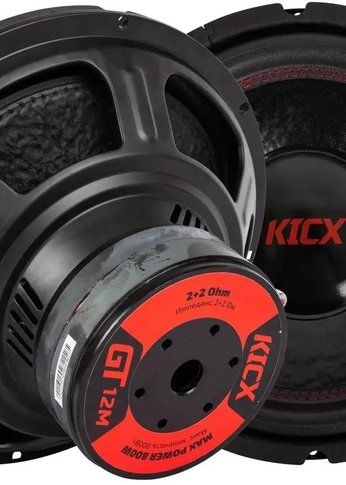 Сабвуфер автомобильный Kicx GT-12M 500Вт пассивный (30см/12")