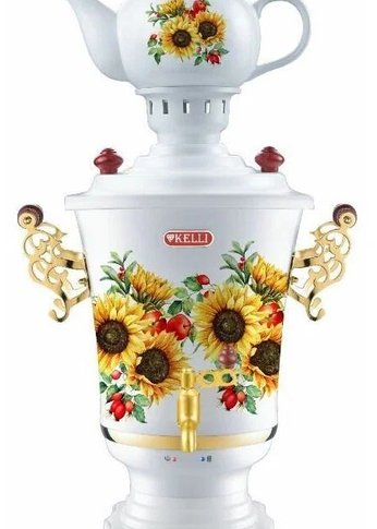 Самовар электрический Kelli KL-1477 с заварочным чайником
