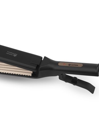 Щипцы Vitek VT-8407 45Вт черный макс.темп.:225С покрытие:турмалиновое