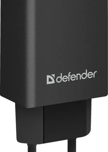 Сетевое З/У Defender EPA-10 черный 1xUSB (83572)