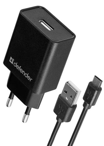 Сетевое З/У Defender UPC-11 1xUSB,5V/2.1А,кабель micro-USB