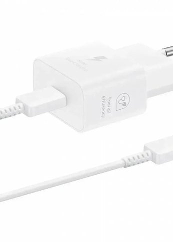 Сетевое зар./устр. Samsung EP-T2510 25W 3A (PD) USB Type-C белый (EP-T2510XWEGEU)