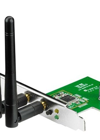 Сетевой адаптер WiFi Asus PCE-N15 N300 PCI Express (ант.внеш.съем) 2ант.