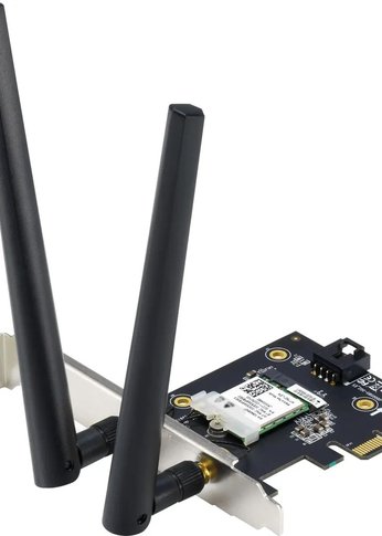 Сетевой адаптер WiFi + Bluetooth Asus PCE-AX1800 AX1800 PCI Express (ант.внеш.съем) 2ант.