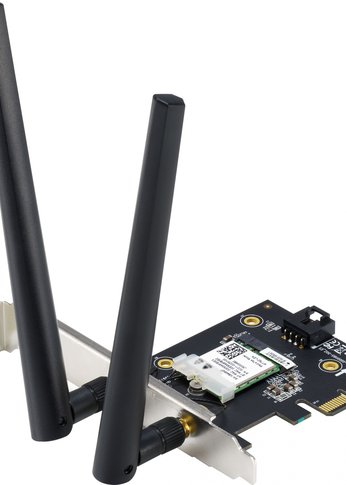 Сетевой адаптер WiFi + Bluetooth Asus PCE-AX1800 AX1800 PCI Express (ант.внеш.съем) 2ант.