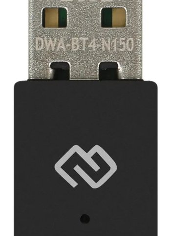 Сетевой адаптер WiFi + Bluetooth Digma DWA-BT4-N150 N150 USB 2.0 (ант.внутр.) 1ант. (упак.:1шт)