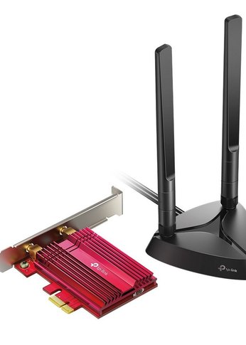 Сетевой адаптер WiFi + Bluetooth TP-Link Archer TX3000E AX3000 PCI Express (ант.внеш.съем) 2ант.