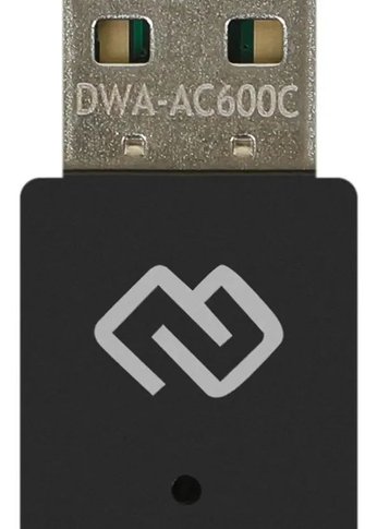 Сетевой адаптер WiFi Digma DWA-AC600C AC600 USB 2.0 (ант.внутр.) 1ант. (упак.:1шт)