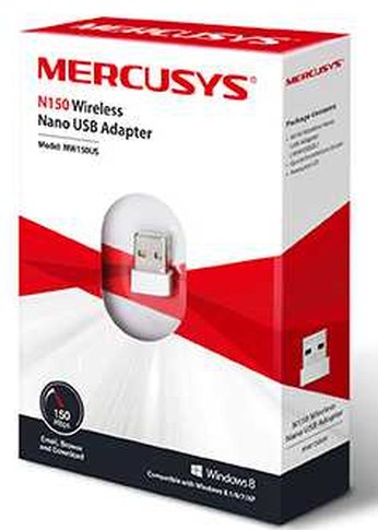 Сетевой адаптер WiFi Mercusys MW150US N150 USB 2.0