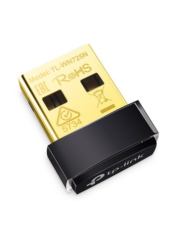 Сетевой адаптер WiFi TP-Link TL-WN725N N150 USB 2.0