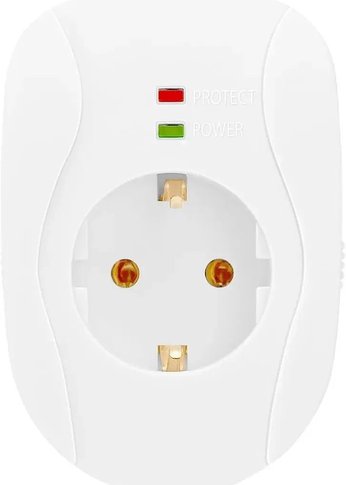 Сетевой фильтр Buro 100SH-Plus-W (1 розетка) белый (коробка)