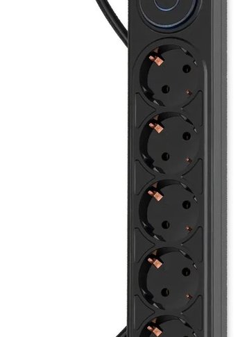 Сетевой фильтр Ippon BK-6-EU-3-10-B 3м (6 розеток) черный (коробка)