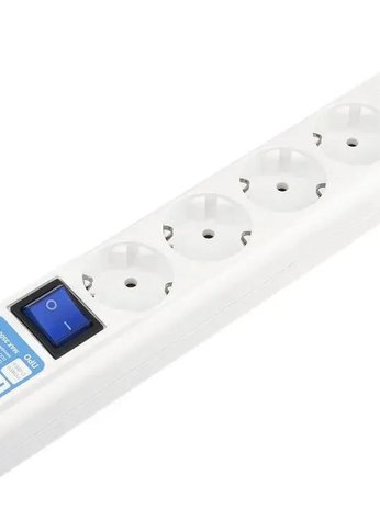 Сетевой фильтр Powercube SPL(5+1)-16B-P-3М-WHITE 3м (6 розеток) белый (коробка)