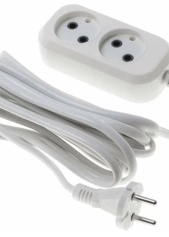 Сетевой удлинитель Buro BU-PSL2.5/W 5м (2 розетки) белый (пакет ПЭ)