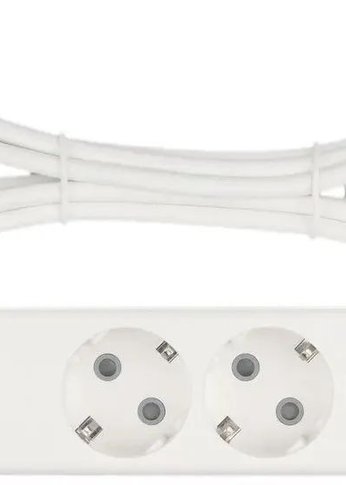 Сетевой удлинитель Powercube PC-5-2M 1.9м (3 розетки) белый (коробка)