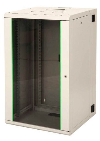 Шкаф коммутационный Lande Proline (LN-PR20U6045-BL-111) настенный 20U 600x450мм пер.дв.стекл задн.дв.стал.лист направл.под закл.гайки 100кг черный 34