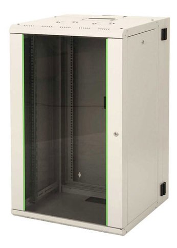 Шкаф коммутационный Lande Proline (LN-PR20U6060-LG-111) настенный 20U 600x600мм пер.дв.стекл задн.дв.стал.лист направл.под закл.гайки 100кг серый 495