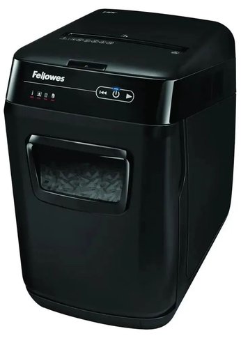 Шредер Fellowes AutoMax 150C с автоподачей (секр.P-4) фрагменты 150лист. 32лтр. скрепки скобы пл.карты CD