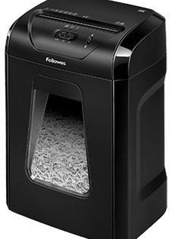 Шредер Fellowes PowerShred 12C (секр.P-4) фрагменты 12лист. 18лтр. скобы пл.карты