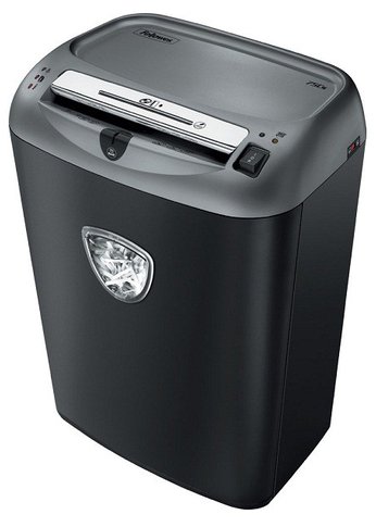 Шредер Fellowes PowerShred 75Cs (секр.P-4) фрагменты 12лист. 27лтр. скрепки скобы пл.карты CD