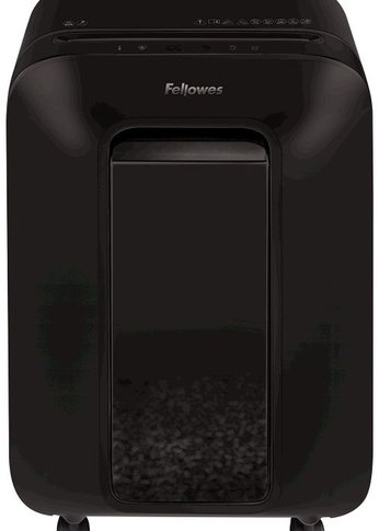 Шредер Fellowes PowerShred LX200 черный (секр.P-4) перекрестный 12лист. 22лтр. скрепки скобы пл.карты