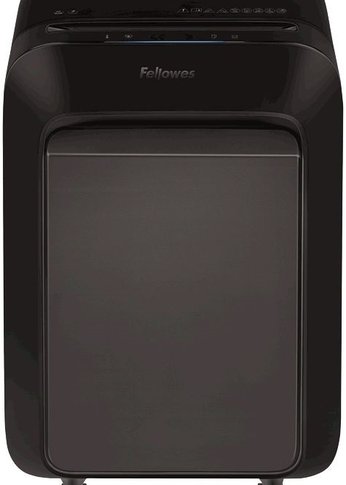 Шредер Fellowes PowerShred LX210 черный (секр.P-4) перекрестный 16лист. 23лтр. скрепки скобы пл.карты