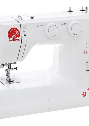 Швейная машина Janome Sakura 95 белый/цветы