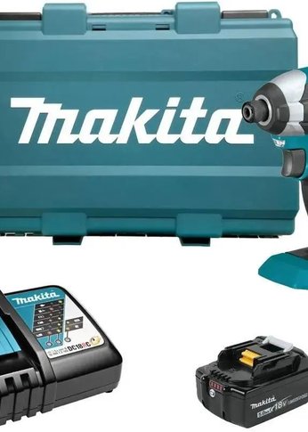 Шуруповерт Makita DTD153RT 18Вт аккум. патрон:шестигр.1/4" (кейс в комплекте)