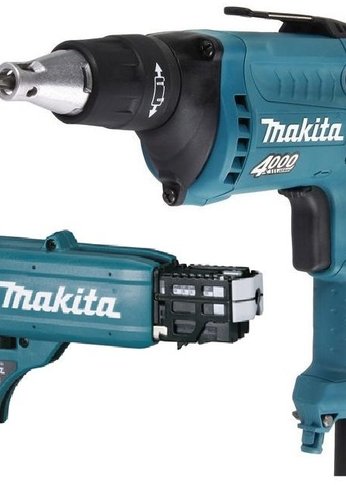 Шуруповерт проводной Makita FS4000JX2 570Вт патрон:шестигр.1/4" (кейс в комплекте)