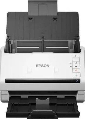Сканер протяжный Epson WorkForce DS-530II (B11B261401/502) A4 белый/черный
