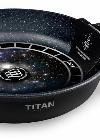 Сковорода Нева Металл 28см «Titan Space» индукция н/р 918128i