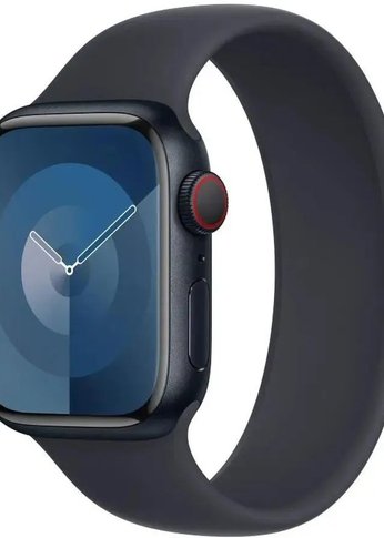 Смарт-часы Apple Watch Series 9 A2978 41мм OLED корп.темная ночь Solo Loop рем.темная ночь разм.брасл.:2 (MR9L3LL/A/MT9M3AM/A)