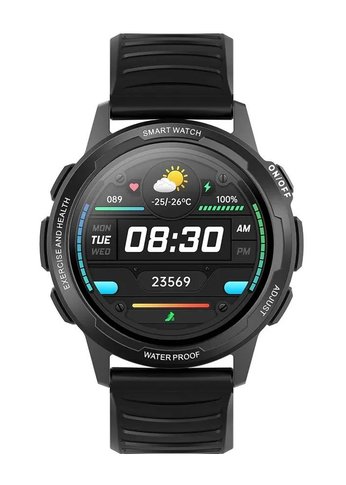 Смарт-часы BQ Watch 1.3 1.28" 220мм черный/черный (86195378)