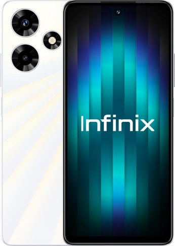 Смартфон Infinix X6831 Hot 30 128Gb 8Gb белый моноблок 3G 4G 2Sim 6.78" 1080x2460 Android 13 50Mpix 802.11 a/b/g/n/ac NFC GPS GSM900/1800 GSM1900 Tou