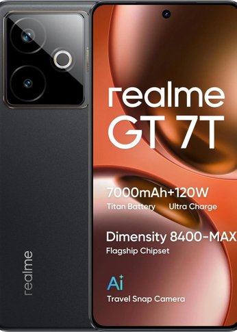 Смартфон Realme GT 7T 12/512Gb черный (RMX5085/6941764463950)