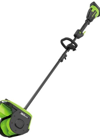 Снегоуборщик аккумуляторный Greenworks GD40SS2, (40V, 30 см, с регулируемым направлением выброса, бесщеточный, с 1хАКБ 5 Ач и ЗУ) [2603107UG]