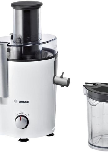 Соковыжималка центробежная Bosch VitaJuice MES25A0 700Вт рез.сок.:1250мл. белый/черный