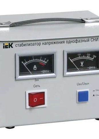 Стабилизатор напряжения IEK СНИ1 0.5кВА однофазный серый (IVS10-1-00500)